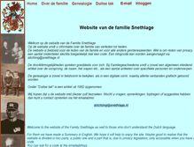 Tablet Screenshot of familie-snethlage.nl